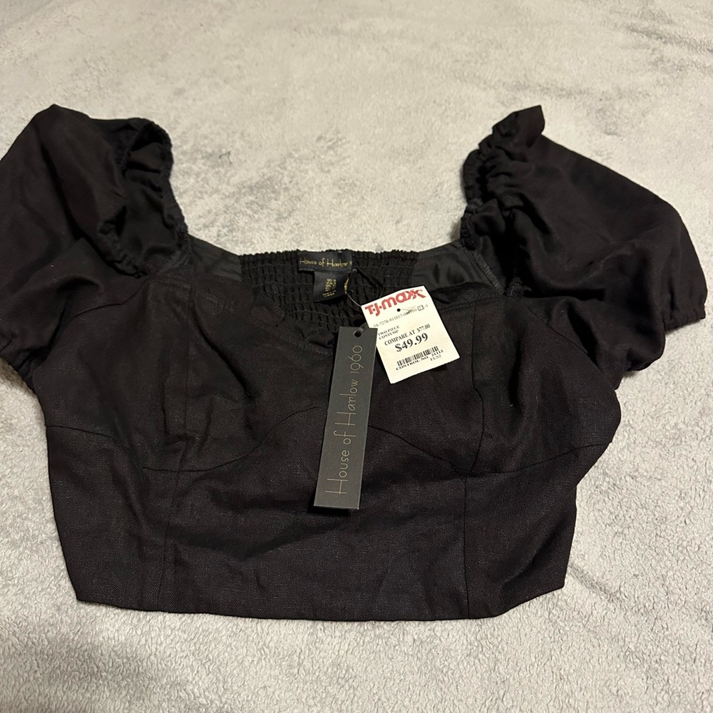 House of Harlow 1960 Black Women's crop Top size 8